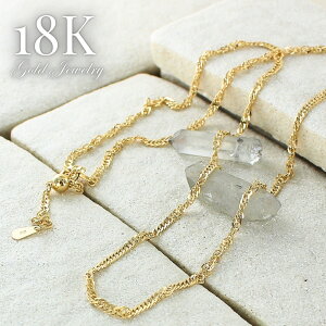 18 `F[lbNX K18 fB[X lbNX `F[  18K 45cm Vv i ig S[h     a  LO Mtg 蕨 NX}X v[g 