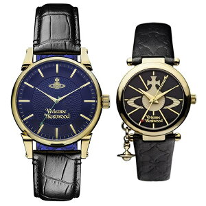 ヴィヴィアン ウエストウッド 時計 ペアウォッチ フィンズバリー オーブチャーム レザー VV065NVBKVV006BKGD ペアセット カップル 誕生日プレゼント ポイント消化 クリスマス プレゼント ランキ