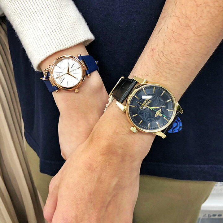 楽天市場 ヴィヴィアン ウエストウッド 時計 メンズ レディース ペアウォッチ 41ミリ 32ミリ ブラック ブルー レザー Vv065nvbkvv006rsbl ペアセット カップル 誕生日プレゼント 合格 入学 卒業 社会人 ブランド腕時計 Nopple