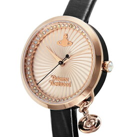 Vivienne Westwood ヴィヴィアン ウエストウッド 時計 メンズ 腕時計 BOW ボウ 32ミリ チャーム ゴールド ブラック レザー VV139RSBK 誕生日プレゼント 卒業 入学 お祝い