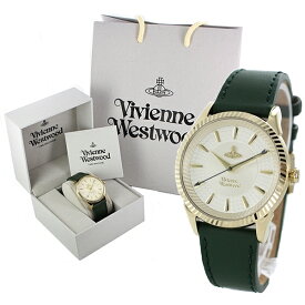 【ショッパー・紙袋付き】腕時計 ヴィヴィアン ウエストウッド 選べるカラー メンズ レディース ユニセックス ギフト 男性 女性 グリーン アイボリー グレー 革ベルト 時計 ビビアン 内祝い 母の日 お祝い