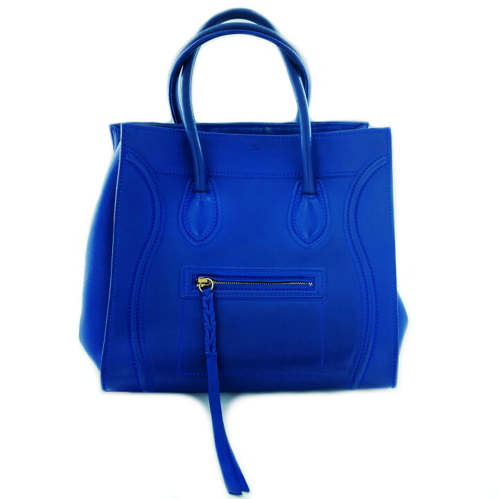 CELINE セリーヌ ハンドバッグ ラゲージ ミニショッパー ブルー系 