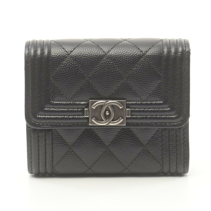 楽天市場】シャネル CHANEL ボーイシャネル 三つ折り財布 財布 