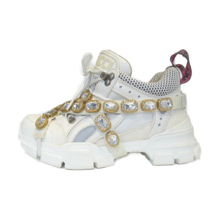 楽天市場】グッチ GUCCI スニーカー ラインストーンベルト付き 