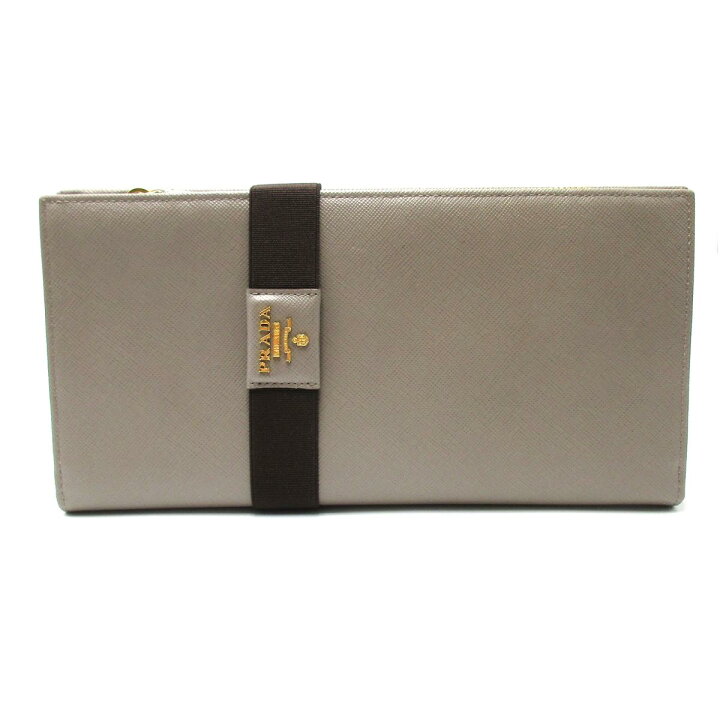 楽天市場】プラダ PRADA 二つ折長財布 二つ折り財布 財布 レザー  