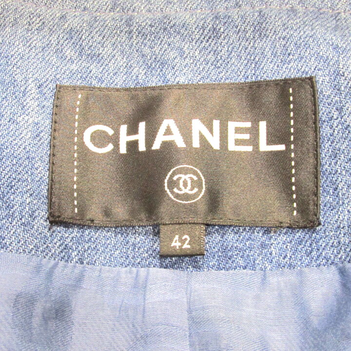 楽天市場】シャネル CHANEL デニムジャケット デニムジャケット 衣料品 