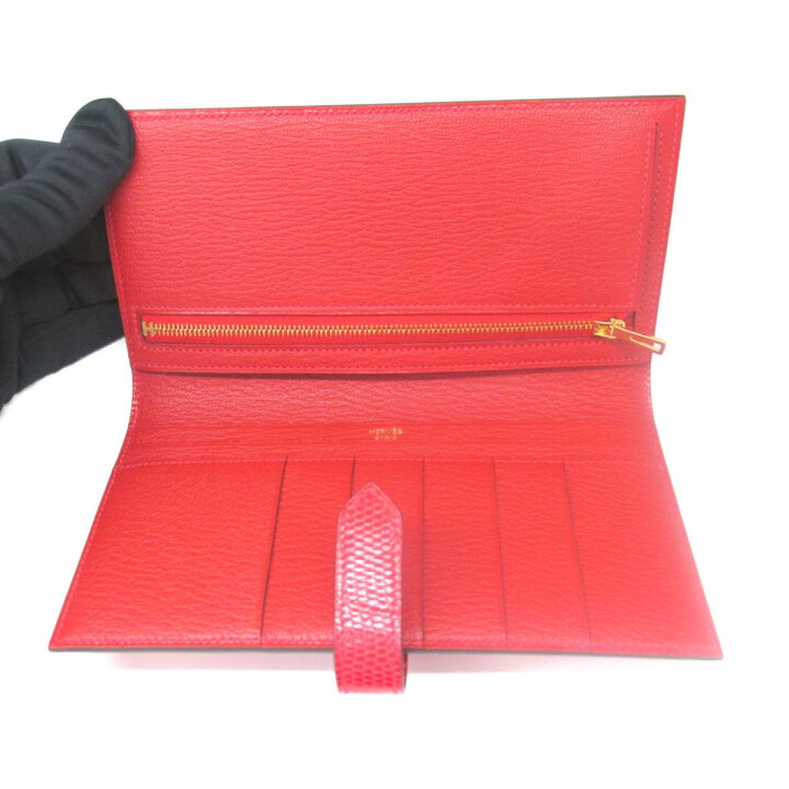 楽天市場】エルメス HERMES ベアン 二つ折長財布 二つ折長財布 財布  