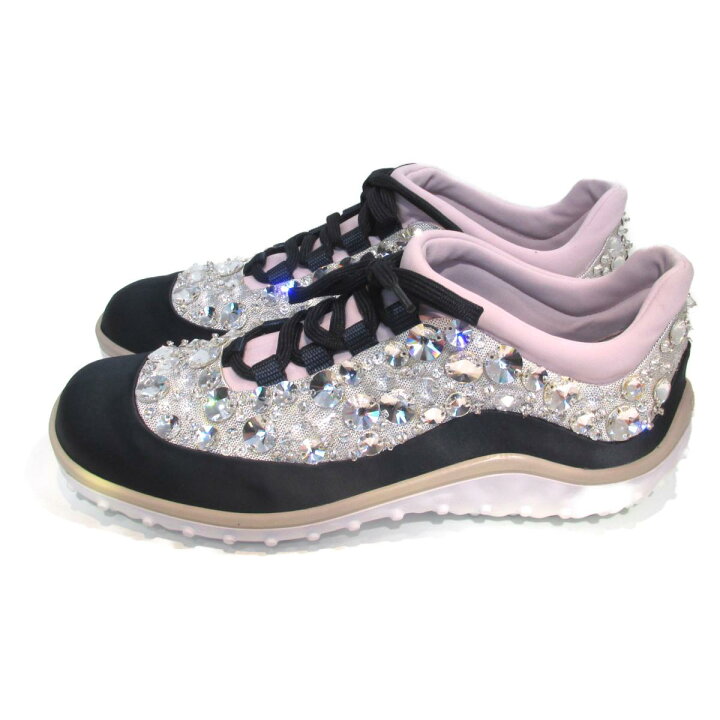 楽天市場】ミュウ ミュウ Miu Miu ビジュー サテン スニーカー  