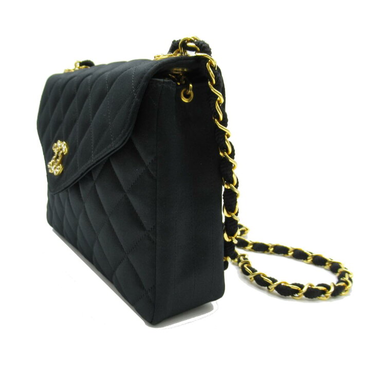 楽天市場】シャネル CHANEL サテン チェーンショルダーバッグ 