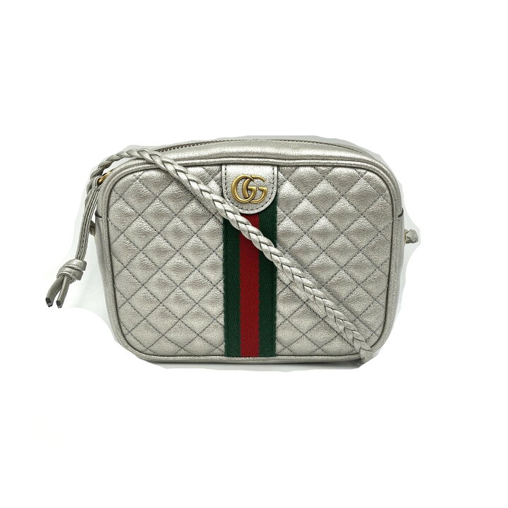 楽天市場 グッチ Gucci ショルダーバッグ ショルダーバッグ バッグ レザー メンズ レディース シルバー系 シルバー 中古 Brandoff Tokyo