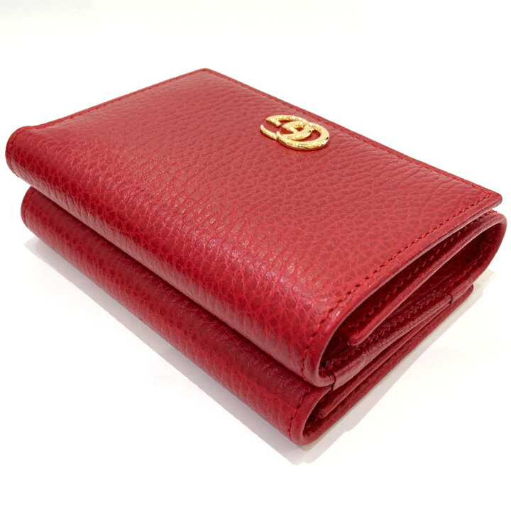 楽天市場】グッチ GUCCI Wホック財布 財布 レザー レディース レッド系  