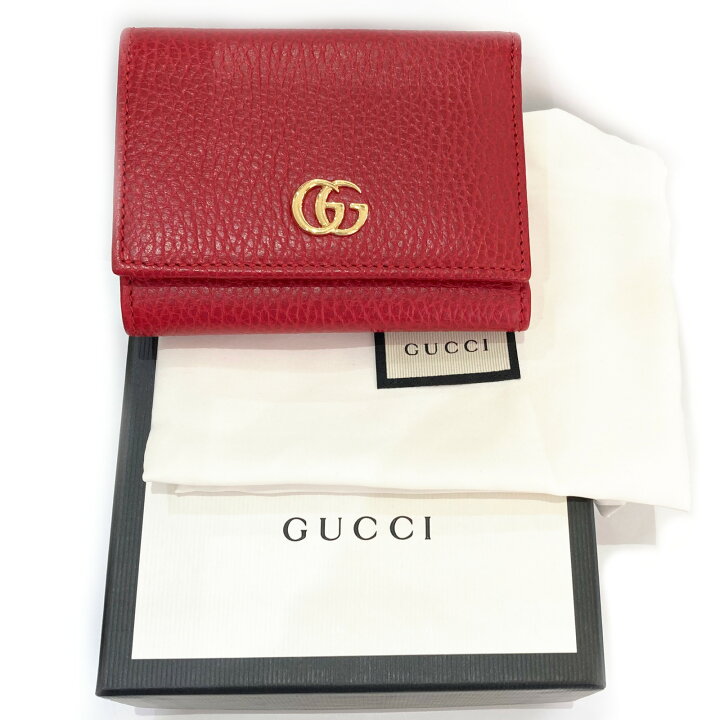 楽天市場】グッチ GUCCI Wホック財布 財布 レザー レディース レッド系  