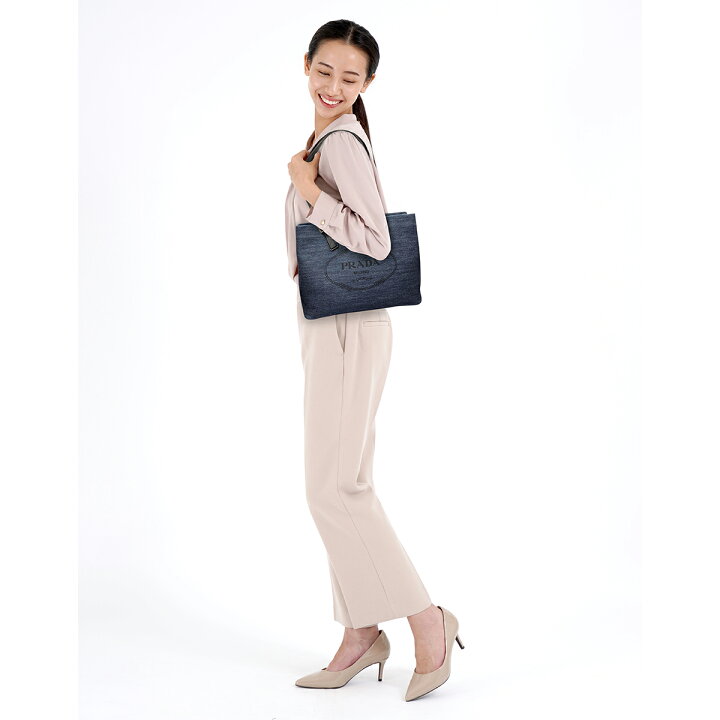 楽天市場】プラダ PRADA トートバッグ バッグ デニム レザー メンズ  
