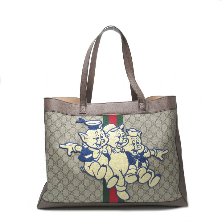 楽天市場】グッチ GUCCI 三匹の子ぶた ラージ トートバッグ トート 