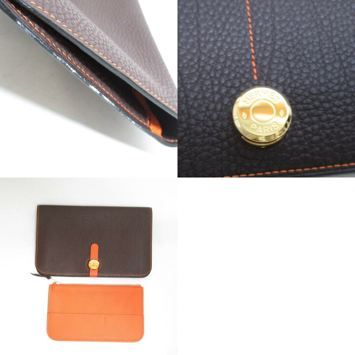 楽天市場】エルメス HERMES ドゴンGM長財布 二つ折長財布 財布 レザー 