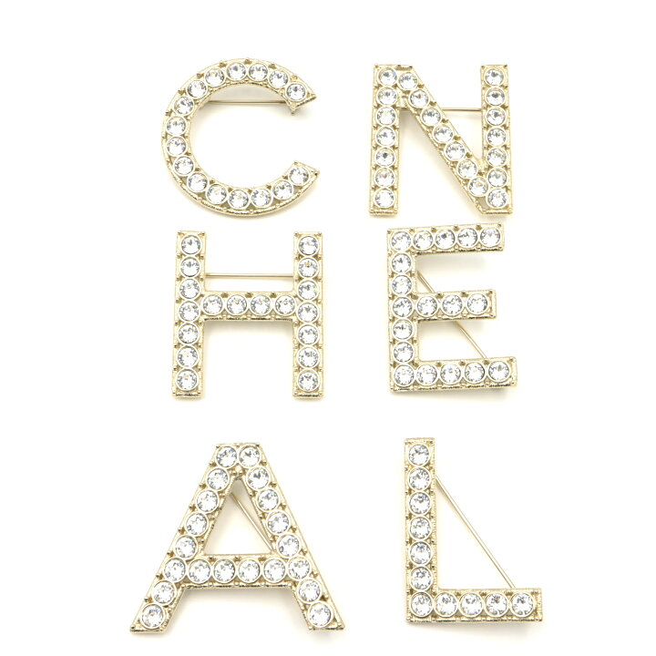 楽天市場】シャネル CHANEL ロゴブローチ・6点セット ブローチ 