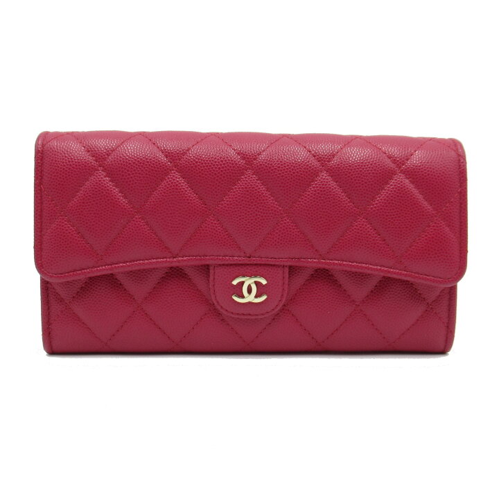 楽天市場】シャネル CHANEL マトラッセ 二つ折長財布 財布 キャビア  