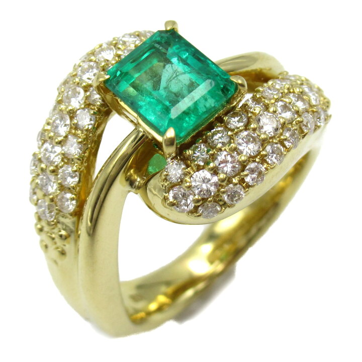 楽天市場】JEWELRY エメラルド ダイヤモンド リング リング・指輪  