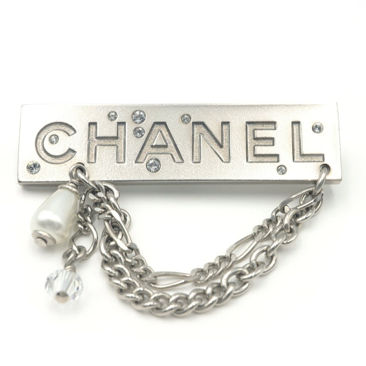 楽天市場】シャネル CHANEL ブローチ (ロゴ) アクセサリー メタル x 