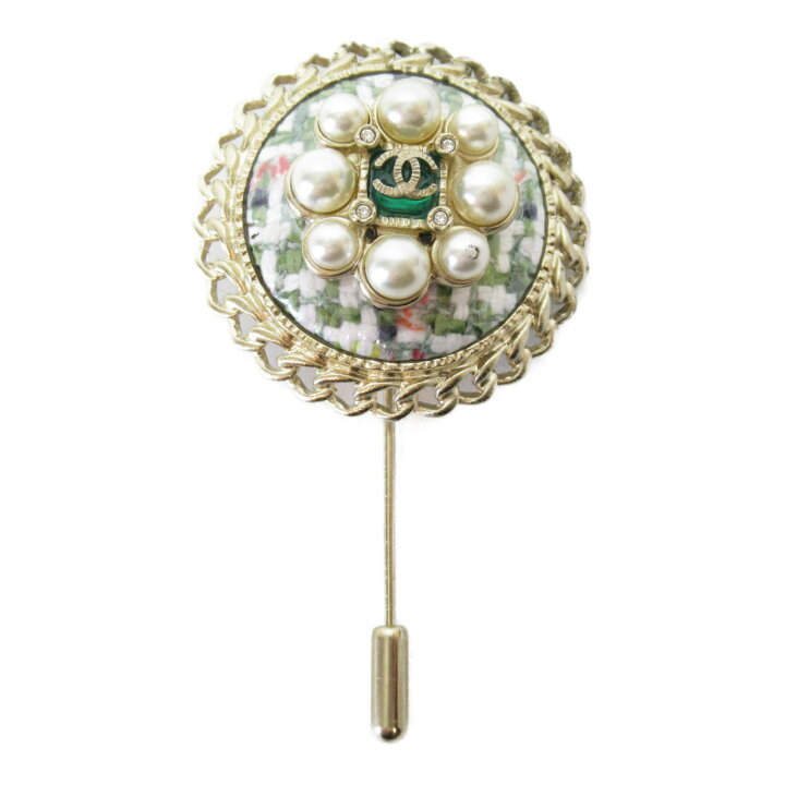 楽天市場】シャネル CHANEL ピンブローチ ブローチ アクセサリー GP 