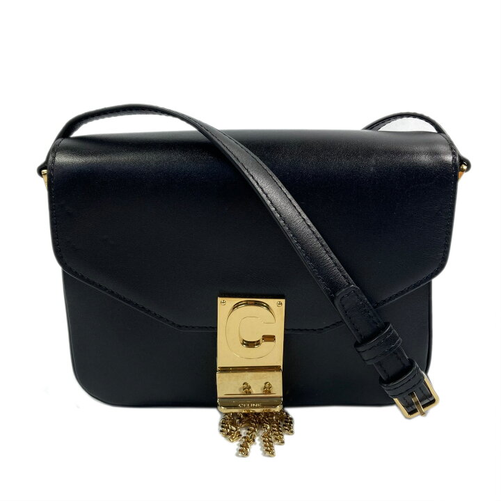 18%OFF CELINE セリーヌ ショルダーバッグ ブラック系 レザー レディース namelessfaceless.in