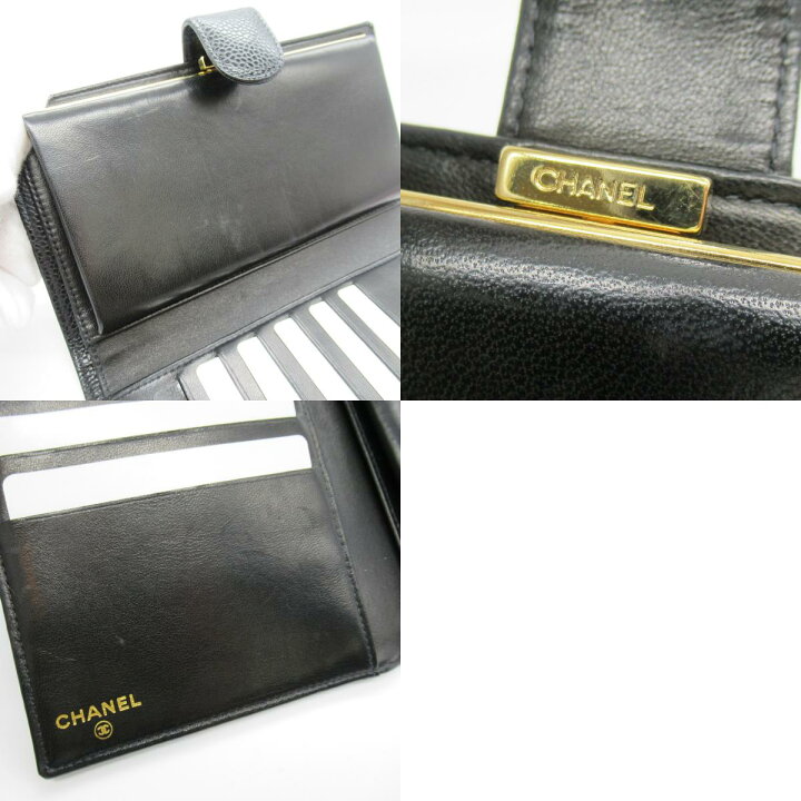 楽天市場】シャネル CHANEL 二つ折がま口長財布 二つ折長財布 財布  