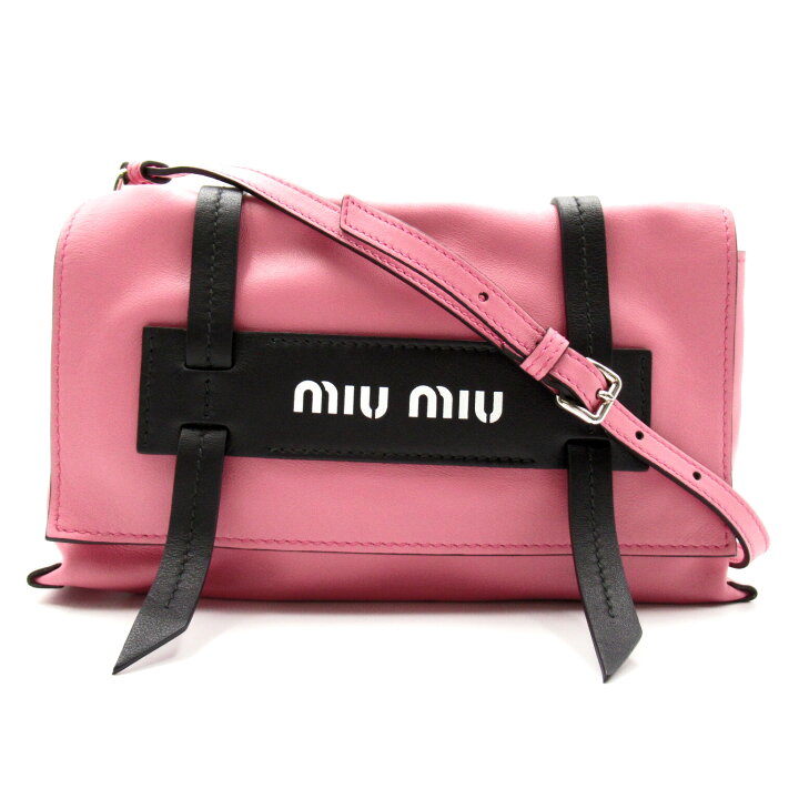 楽天市場】ミュウ Miu ショルダーバッグ バッグ レザー レディース 