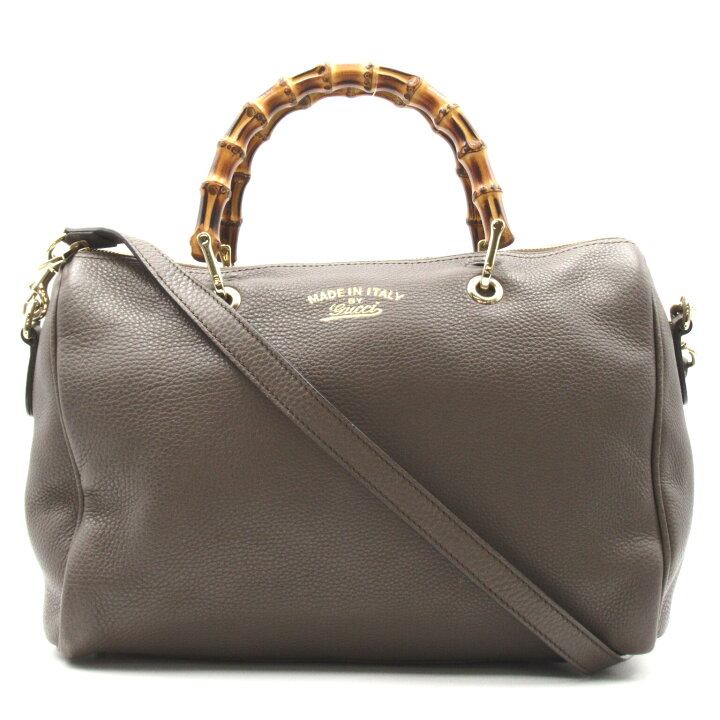 楽天市場】グッチ GUCCI バンブー 2way ボストンバッグ バッグ レザー 
