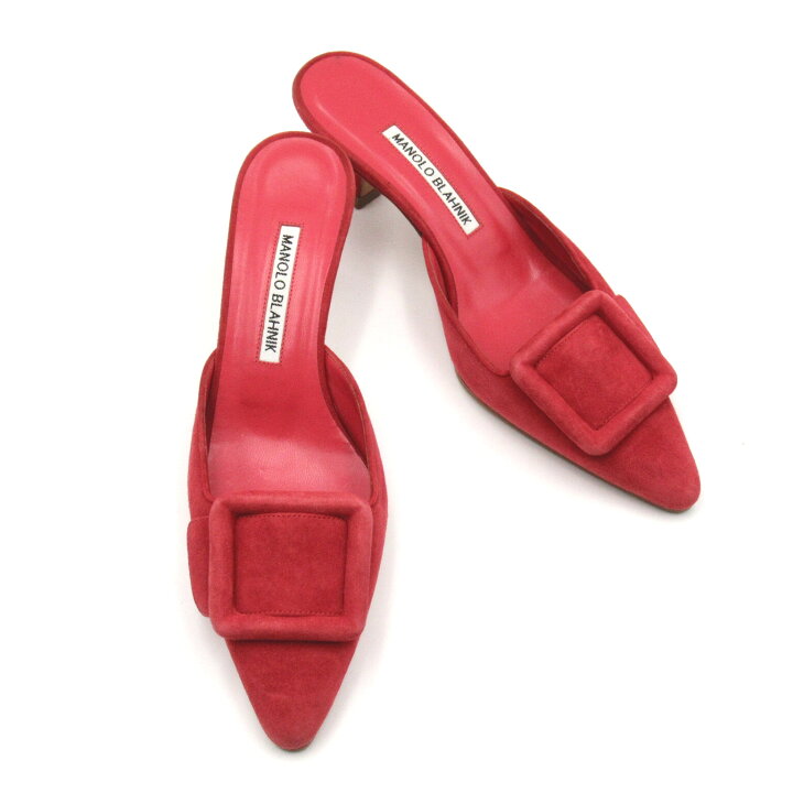 楽天市場】マノロブラニク MANOLO BLAHNIK ミュール 靴 スウェード  
