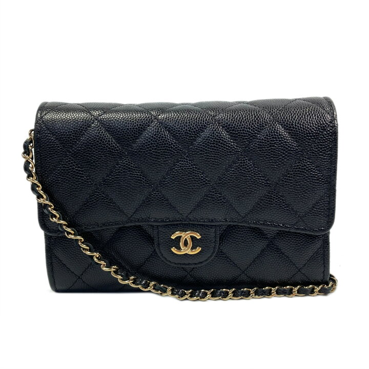 楽天市場】シャネル CHANEL マトラッセミニチェーンウォレット 二  