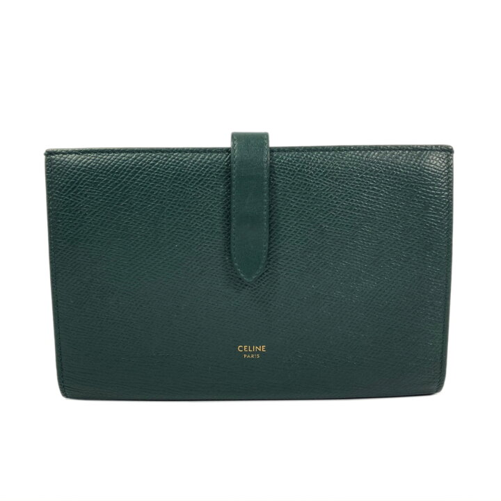 楽天市場】セリーヌ CELINE ラージ ストラップウォレット 二つ折長財布 