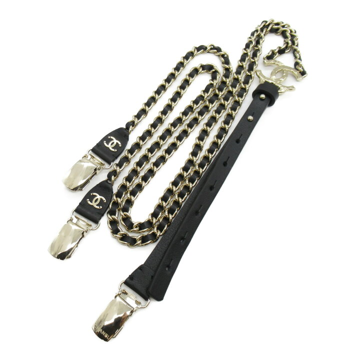 楽天市場】シャネル CHANEL サスペンダー A21K 衣料品 レザー  