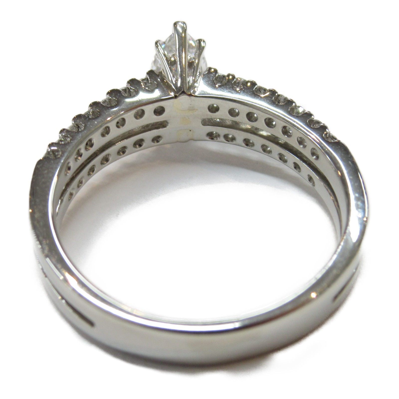 人気商品の JEWELRY ジュエリー リング 指輪 ダイヤモンド クリア系 Pt900プラチナ 中古 レディース