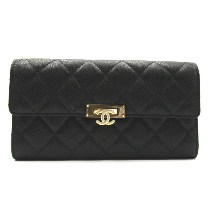 楽天市場】シャネル CHANEL ココロックフラップ長財布 二つ折長財布  