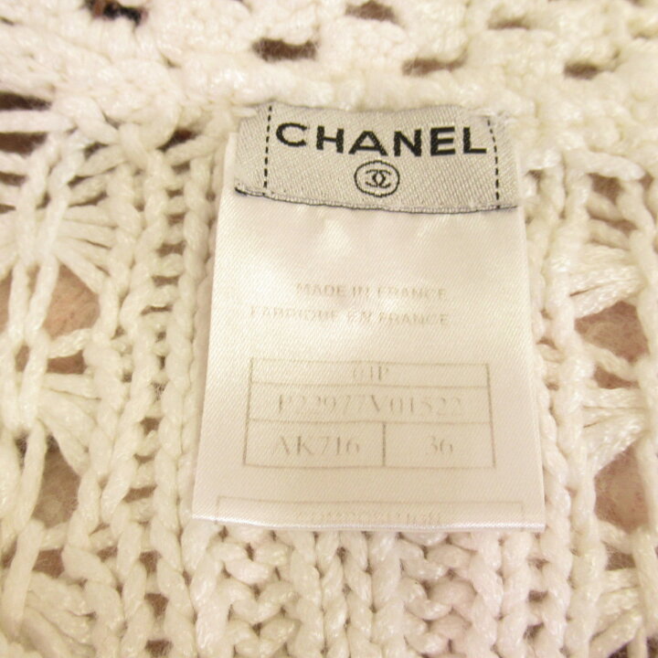 楽天市場】シャネル CHANEL レースカーディガン 04P カーディガン 衣料 