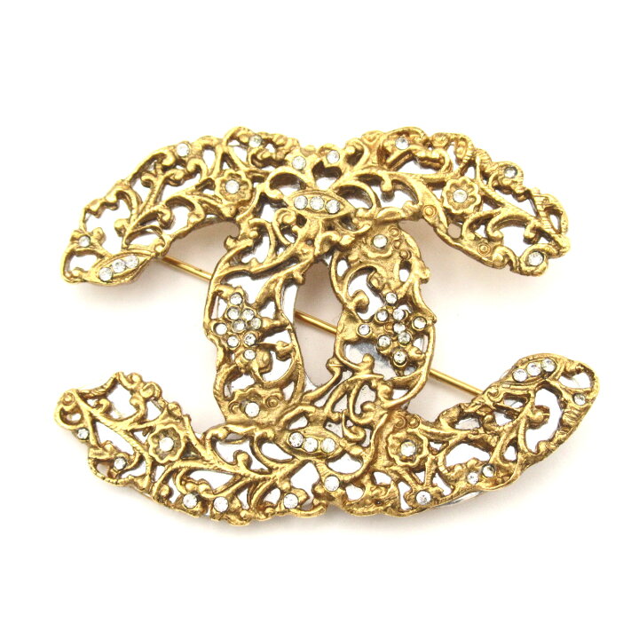楽天市場】シャネル CHANEL ココマーク ブローチ アクセサリー GP  