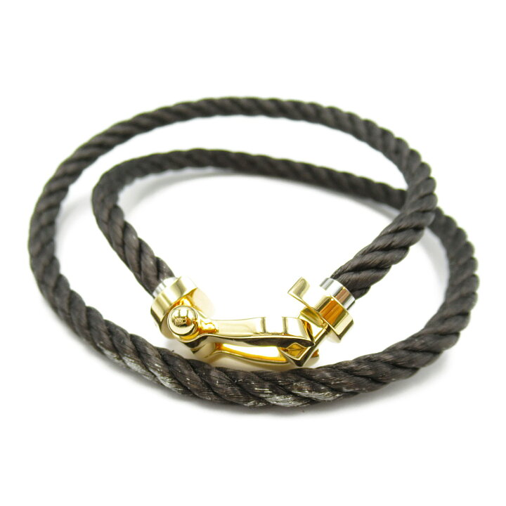 楽天市場 10 4 時から 全品p5倍 最大3万円offクーポン フレッド Fred フォース10 ブレスレットlm ブレスレット アクセサリー K18wg ホワイトゴールド メンズ レディース ブラック系 中古 Brandoff Tokyo