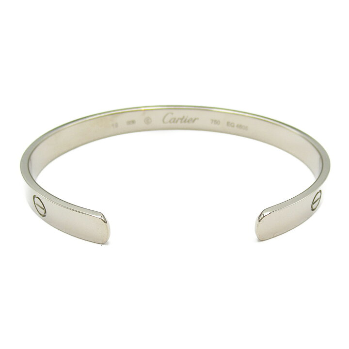 楽天市場 カルティエ Cartier オープンラブブレス ブレスレット アクセサリー K18wg ホワイトゴールド メンズ レディース シルバー系 中古 Brandoff Tokyo