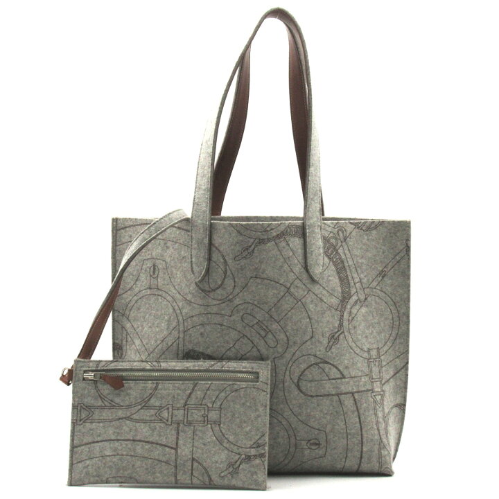 楽天市場】エルメス HERMES カリミMM トートバッグ バッグ フェルト  