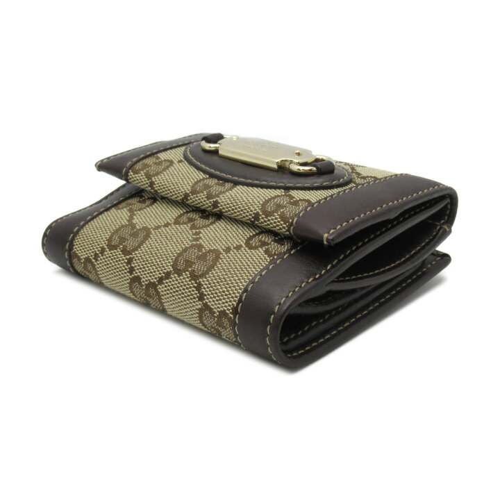 楽天市場】グッチ GUCCI Wホック財布 二つ折り財布 財布 GGキャンバス  
