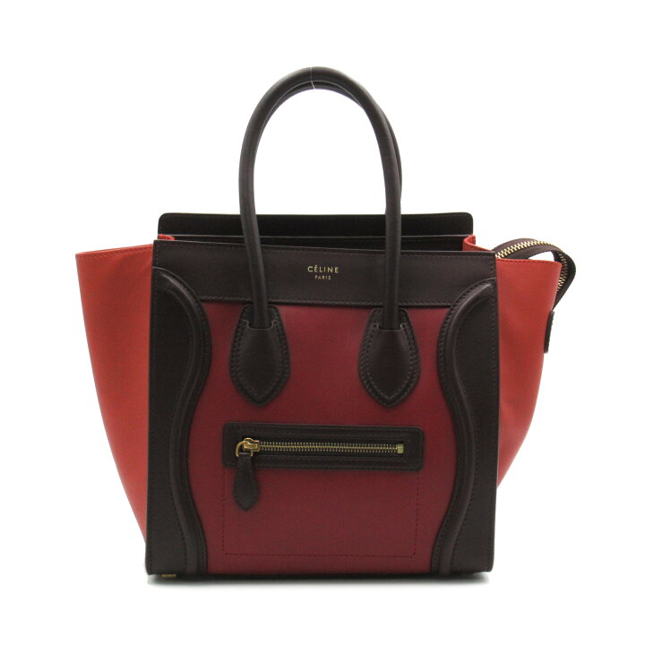 セリーヌ CELINE ハンドバッグ/マイクロショッパー/カーフ/レッド/赤/1  