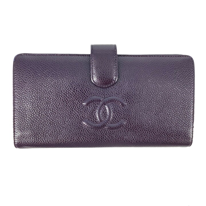 楽天市場】シャネル CHANEL Wホックラウンド長財布 Wホック長財布 財布 