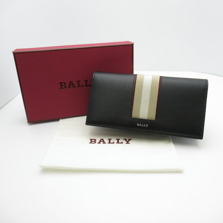 楽天市場】バリー BALLY 二つ折り長財布 財布 レザー メンズ ブラック 