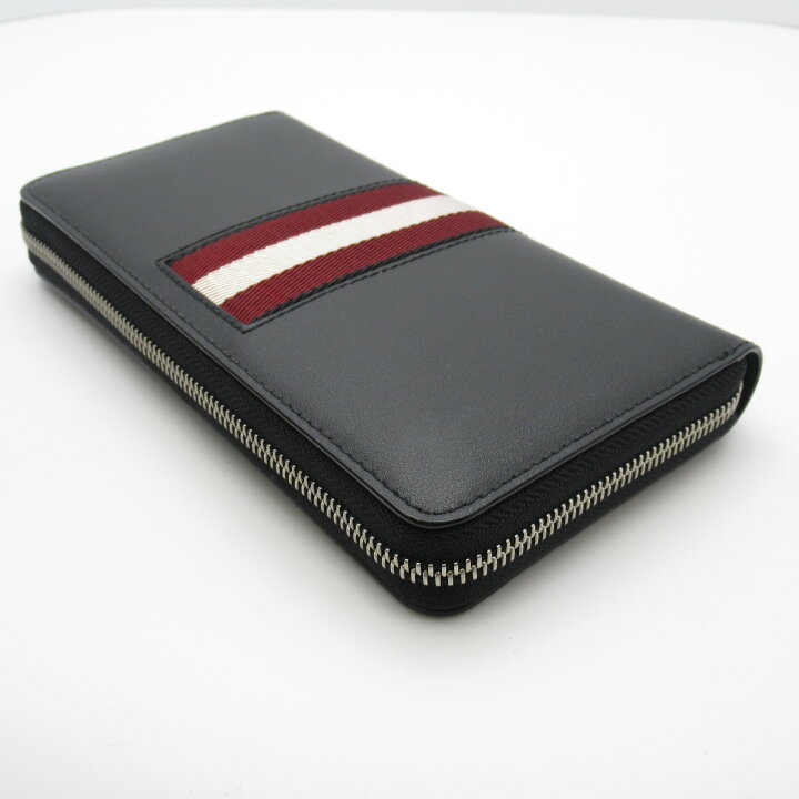 楽天市場】バリー BALLY ラウンド長財布 財布 レザー メンズ ブラック  