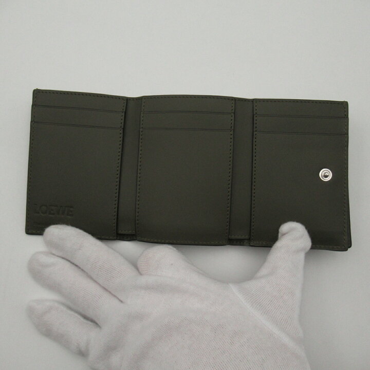 楽天市場】ロエベ LOEWE トライフォールドウォレット 三つ折り財布 