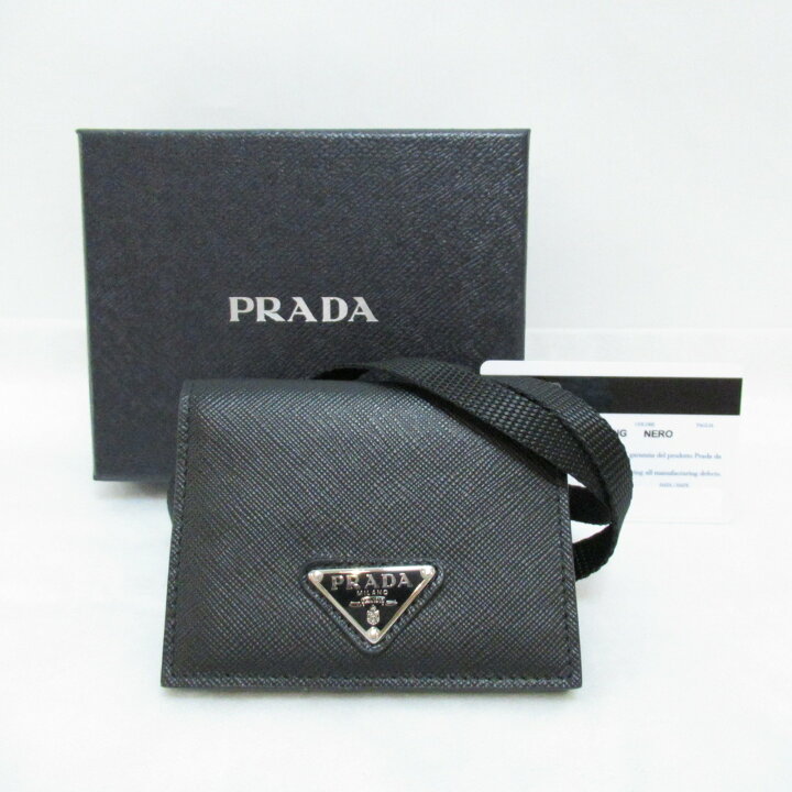 楽天市場】プラダ PRADA ストラップ付 カードケース アクセサリー  