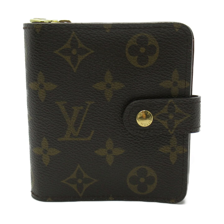 楽天市場】ルイ・ヴィトン LOUIS VUITTON コンパクト・ジップ 二つ折り  