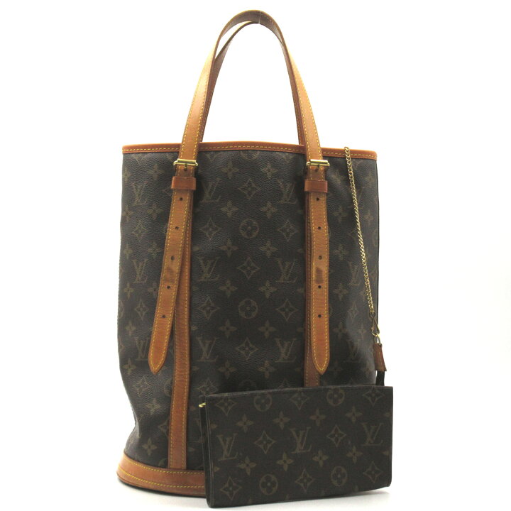 楽天市場】ルイ・ヴィトン LOUIS VUITTON バケットGM ポーチ付き 