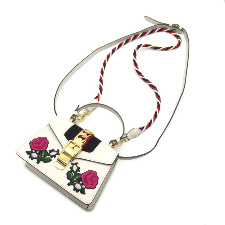 楽天市場】グッチ GUCCI シルヴィエンブロイダリーミニバッグ 2way 