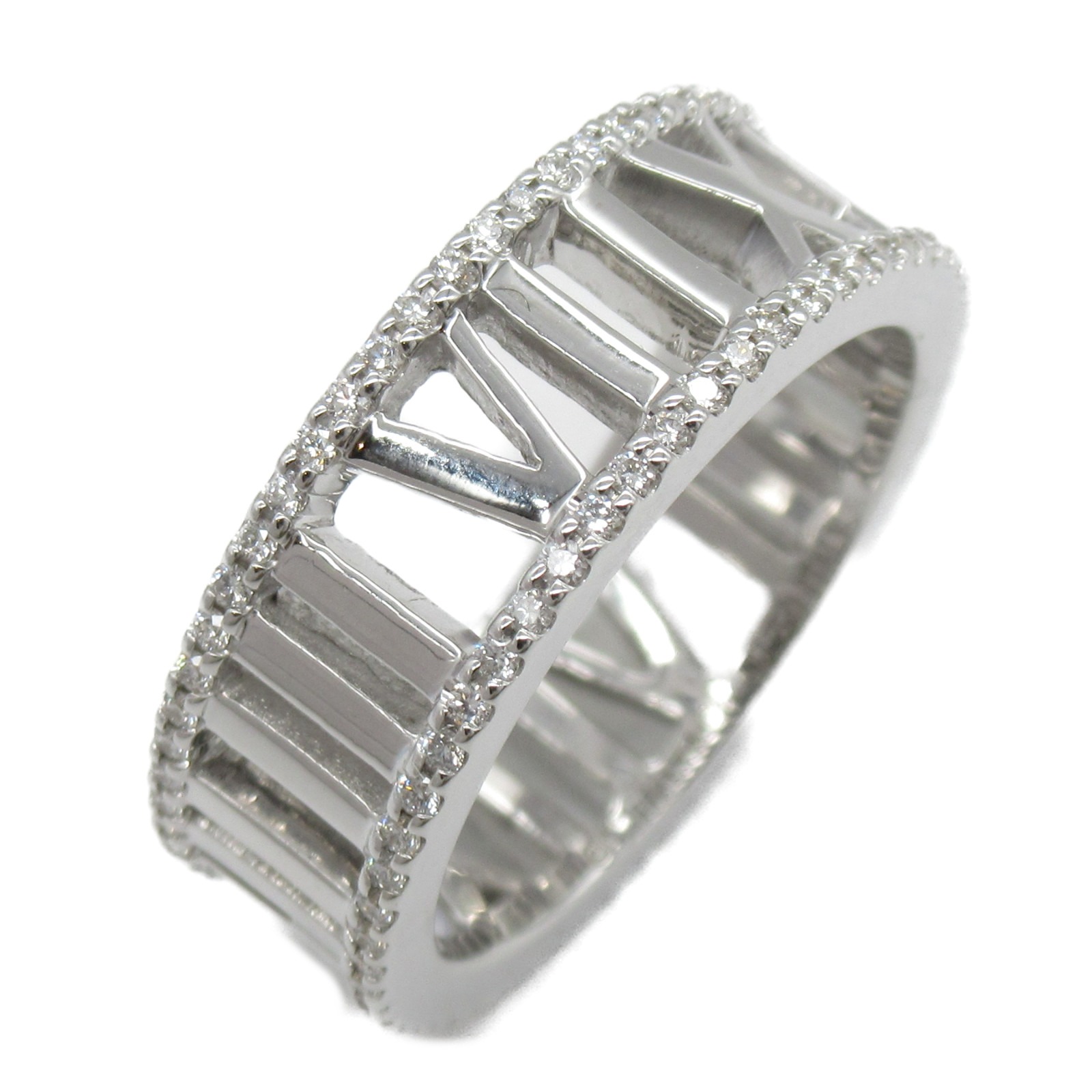ティファニー TIFFANY＆CO アトラスリング フルダイヤモンド 指輪 リング リング・指輪 ジュエリー K18WG （ホワイトゴールド） ダイヤモンド レディース クリア系  ブランド アクセサリー